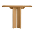 Console moderne en bois laqué au design symétrique pour couloir ou chambre