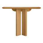 Console moderne en bois laqué au design symétrique pour couloir ou chambre