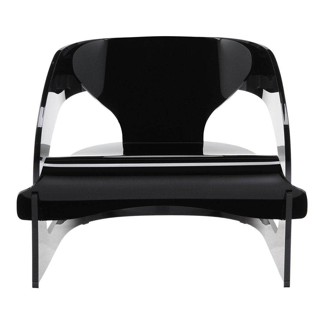 Fauteuil de salon rétro en bois des années 60 avec des lignes courbes sinueuses pour le salon