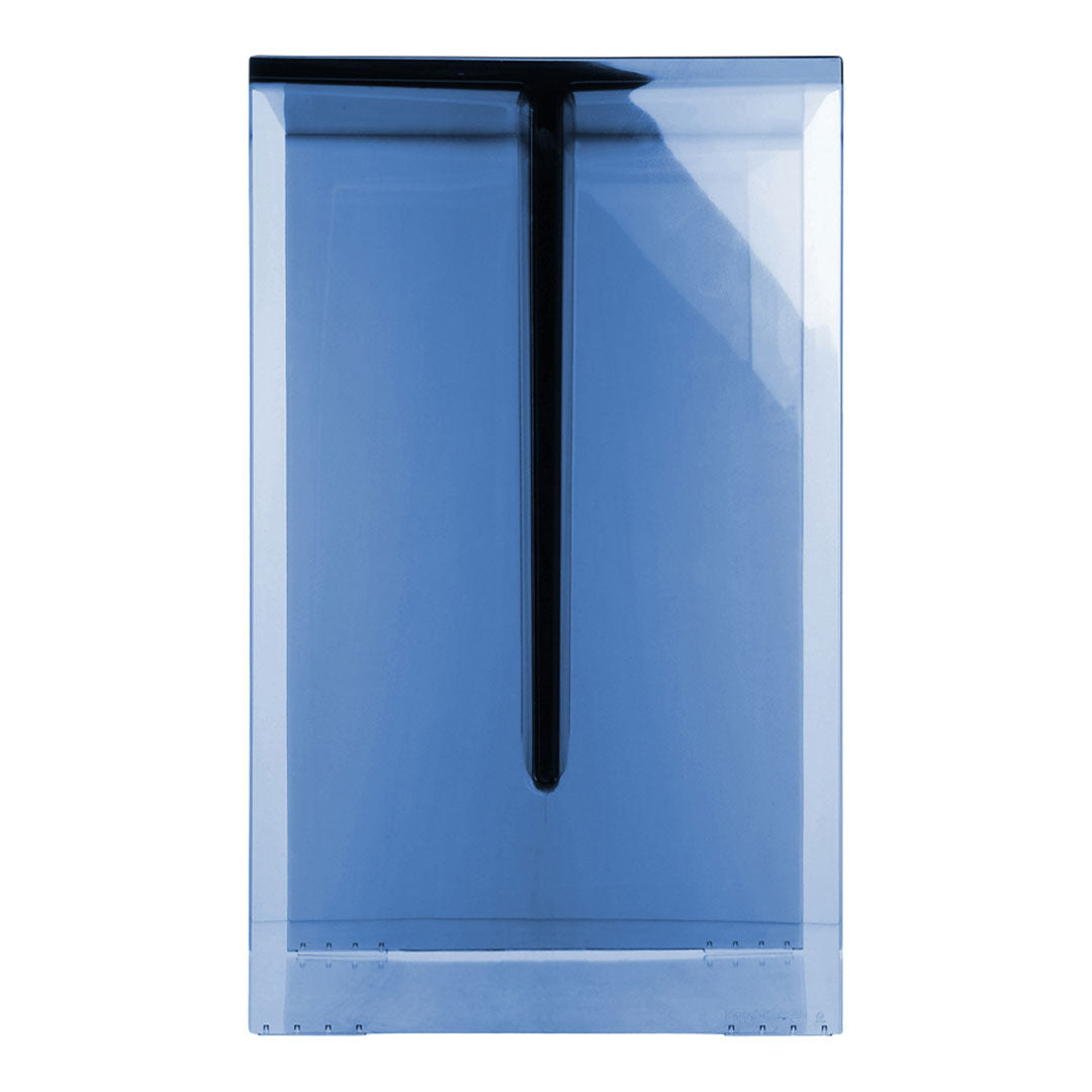 Table d'appoint et tabouret minimalistes en plastique transparent à forme géométrique monolithique pour le salon