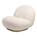 Fauteuil lounge moderne français entièrement tapissé avec forme de nuage flottant de faible hauteur pour salon