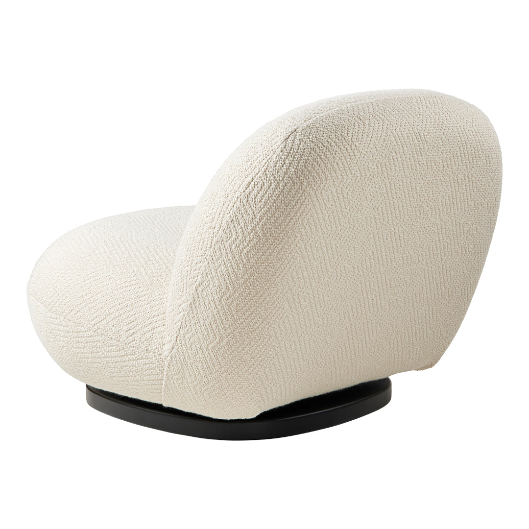 Fauteuil lounge moderne français entièrement tapissé avec forme de nuage flottant de faible hauteur pour salon