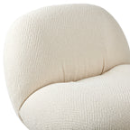 Fauteuil lounge moderne français entièrement tapissé avec forme de nuage flottant de faible hauteur pour salon