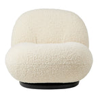 Fauteuil lounge moderne français entièrement tapissé avec forme de nuage flottant de faible hauteur pour salon