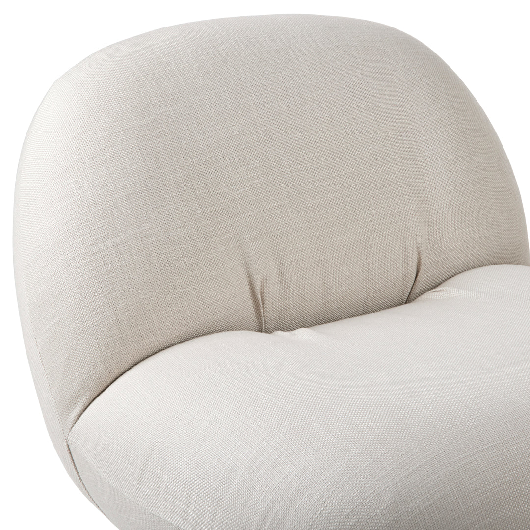 Fauteuil lounge moderne français entièrement tapissé avec forme de nuage flottant de faible hauteur pour salon