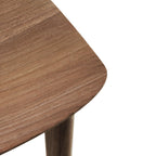 Chaise de salle à manger scandinave en chêne massif, aspect léger, avec coussin optionnel pour la salle à manger