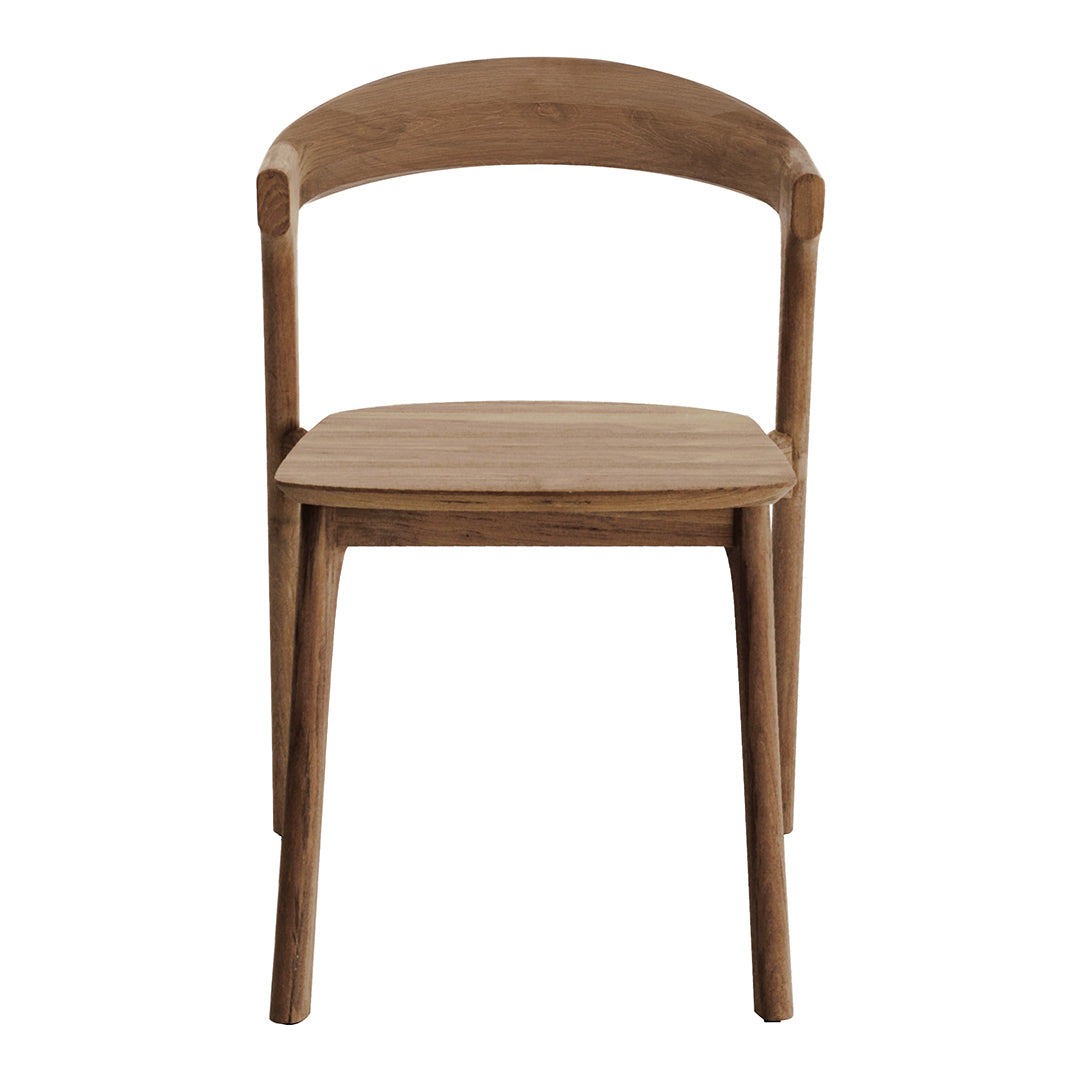 Chaise de salle à manger scandinave en chêne massif, aspect léger, avec coussin optionnel pour la salle à manger
