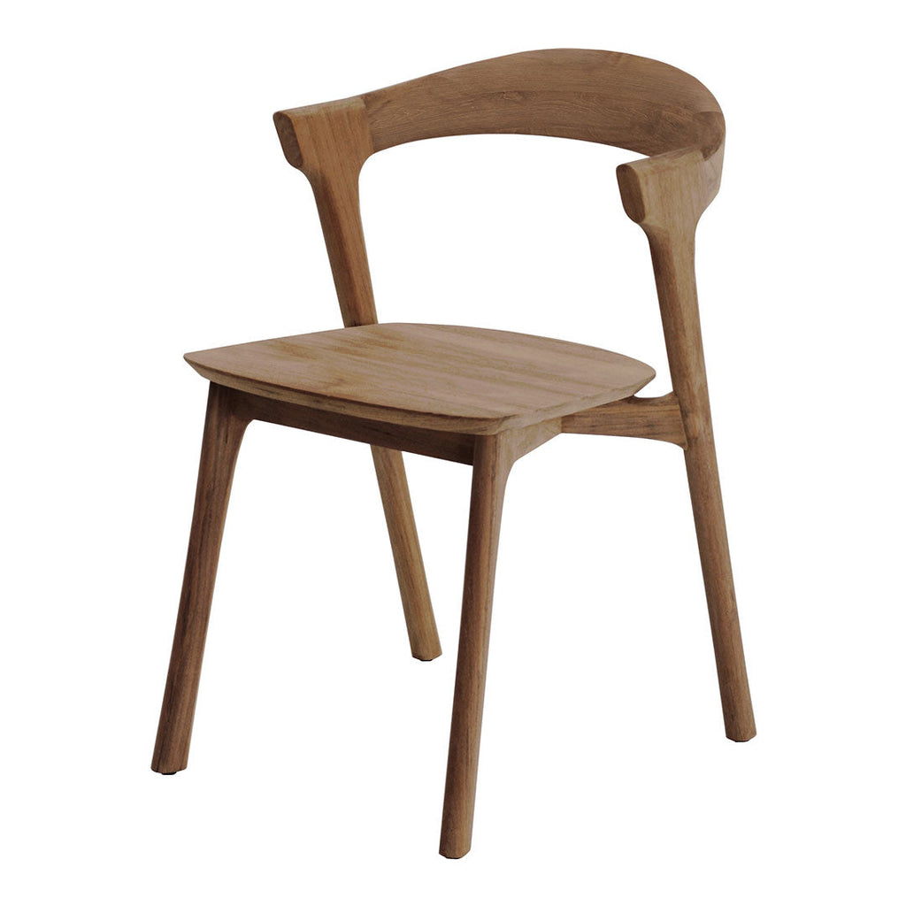 Chaise de salle à manger scandinave en chêne massif, aspect léger, avec coussin optionnel pour la salle à manger