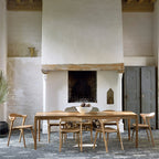 Chaise de salle à manger scandinave en chêne massif, aspect léger, avec coussin optionnel pour la salle à manger