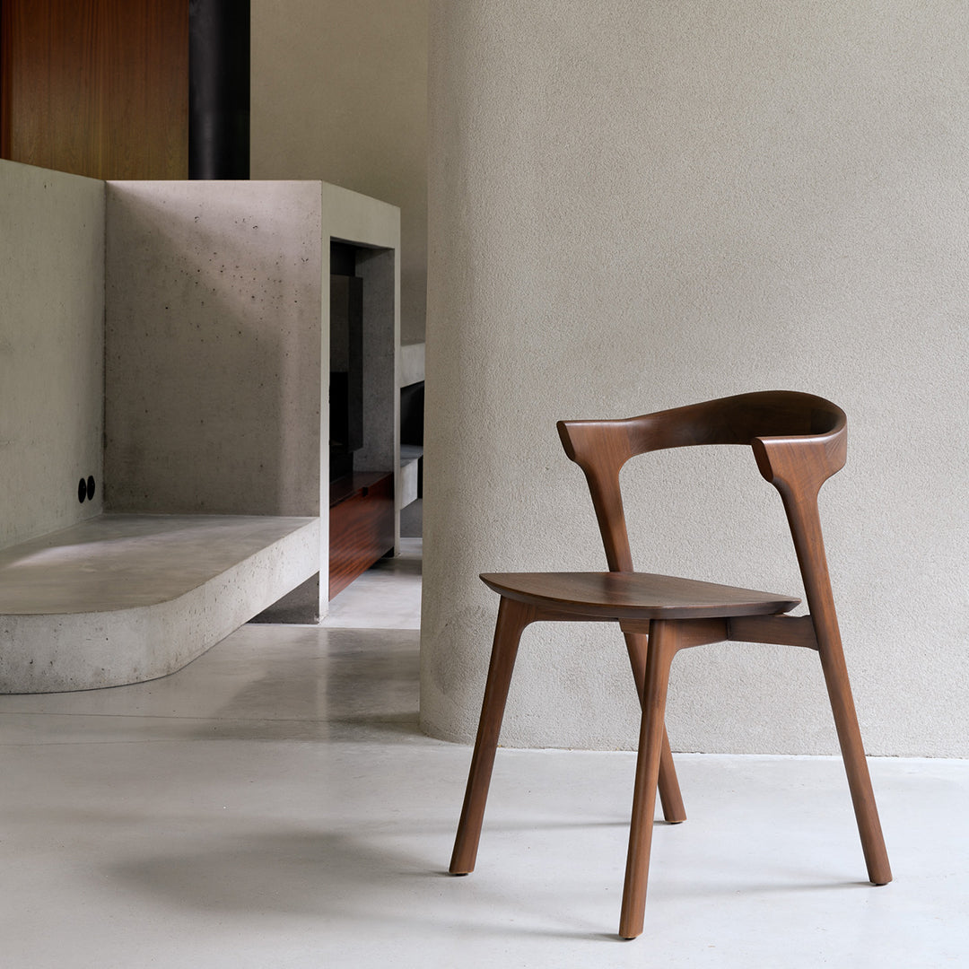 Chaise de salle à manger scandinave en chêne massif, aspect léger, avec coussin optionnel pour la salle à manger