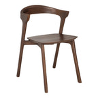 Chaise de salle à manger scandinave en chêne massif, aspect léger, avec coussin optionnel pour la salle à manger
