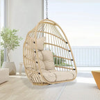 Chaise œuf suspendue de luxe sans support, pour l'intérieur, chaise œuf d'extérieur sans support de 158 kg, chaise balançoire œuf sans support