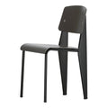 Chaise d'appoint contemporaine en plastique recyclé avec piètement thermolaqué pour salle à manger