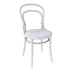Chaise d'appoint de café classique en bois de hêtre courbé au design léger emblématique pour salle à manger