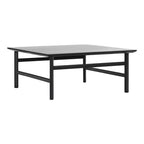 Table Basse Danoise Shaker en Chêne Massif avec Bords Biseautés et Pieds Ovales pour Salon