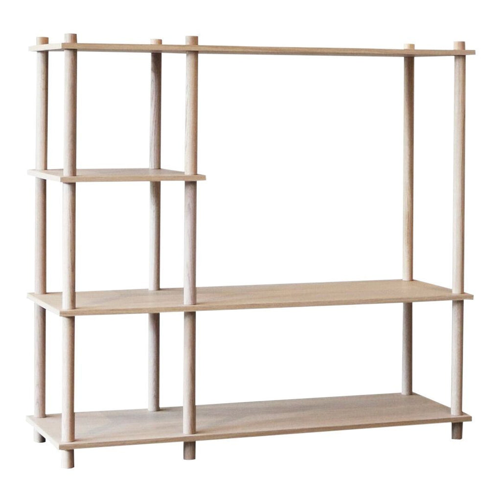Console moderne en bois laqué au design symétrique pour couloir ou chambre