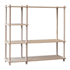 Console moderne en bois laqué au design symétrique pour couloir ou chambre