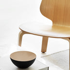 Fauteuil de salon minimaliste en placage moulé avec un design empilable et flexible pour le salon
