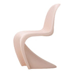Chaise latérale en plastique emblématique avec design monobloc en porte-à-faux pour salle à manger ou extérieur