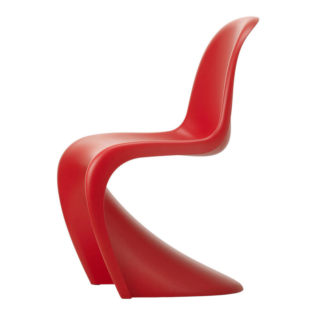 Chaise latérale en plastique emblématique avec design monobloc en porte-à-faux pour salle à manger ou extérieur