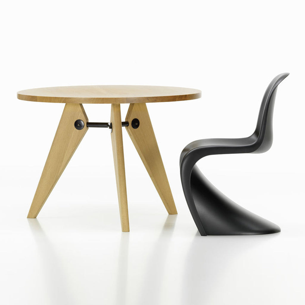Chaise latérale en plastique emblématique avec design monobloc en porte-à-faux pour salle à manger ou extérieur