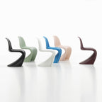 Chaise latérale en plastique emblématique avec design monobloc en porte-à-faux pour salle à manger ou extérieur