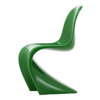 Chaise d'appoint emblématique en plastique laqué brillant avec forme en porte-à-faux monobloc pour salle à manger