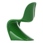 Chaise d'appoint emblématique en plastique laqué brillant avec forme en porte-à-faux monobloc pour salle à manger