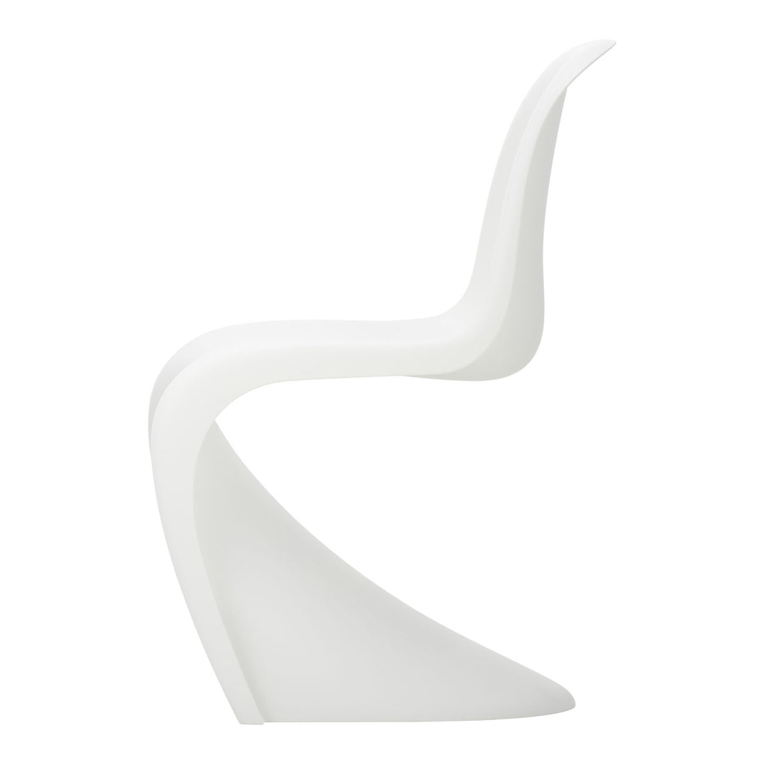 Chaise latérale en plastique emblématique avec design monobloc en porte-à-faux pour salle à manger ou extérieur