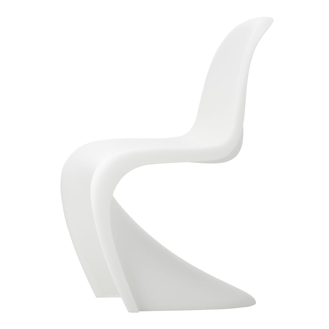 Chaise latérale en plastique emblématique avec design monobloc en porte-à-faux pour salle à manger ou extérieur
