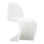 Chaise latérale en plastique emblématique avec design monobloc en porte-à-faux pour salle à manger ou extérieur