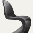 Chaise latérale en plastique emblématique avec design monobloc en porte-à-faux pour salle à manger ou extérieur