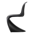 Chaise latérale en plastique emblématique avec design monobloc en porte-à-faux pour salle à manger ou extérieur