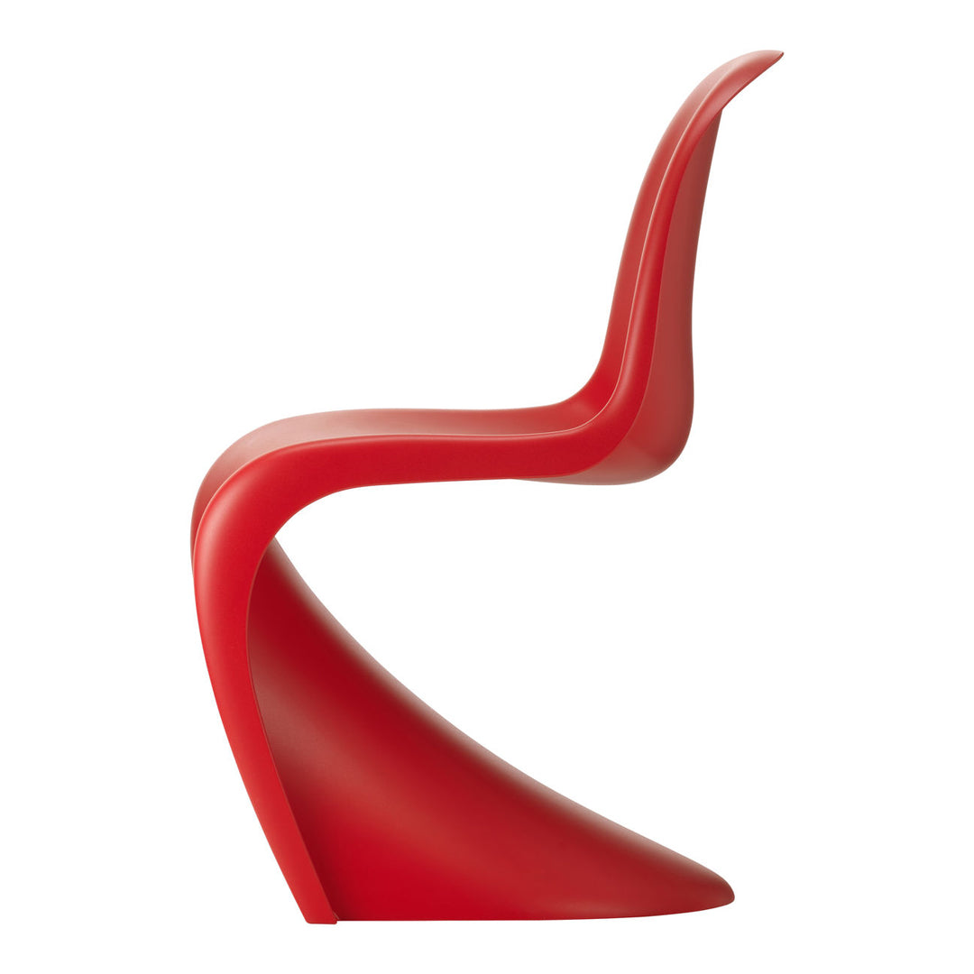 Chaise latérale en plastique emblématique avec design monobloc en porte-à-faux pour salle à manger ou extérieur