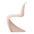 Chaise latérale en plastique emblématique avec design monobloc en porte-à-faux pour salle à manger ou extérieur