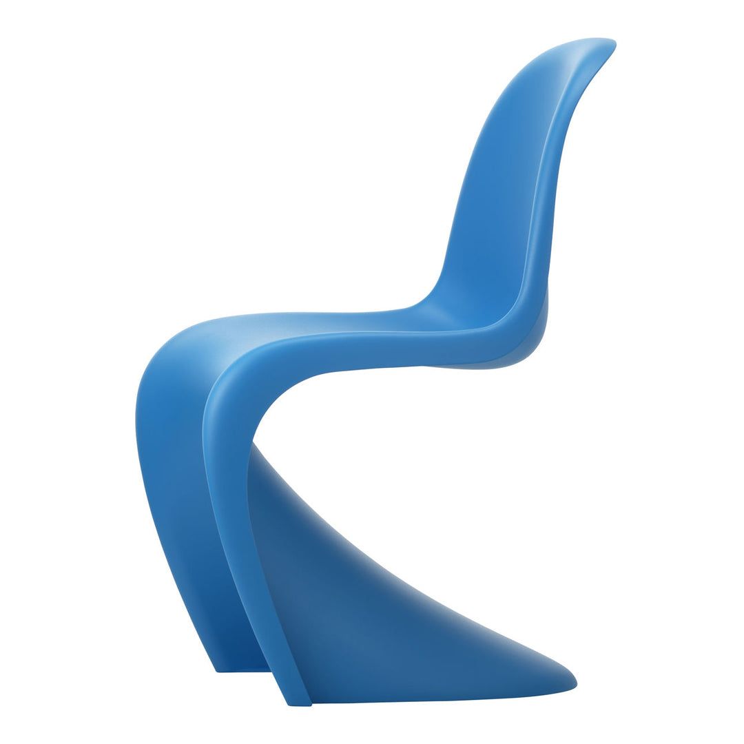 Chaise latérale en plastique emblématique avec design monobloc en porte-à-faux pour salle à manger ou extérieur