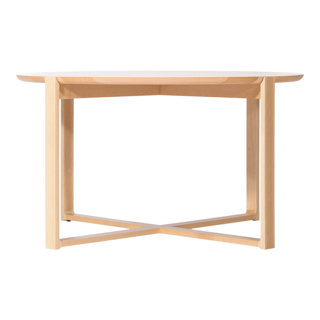 Table basse scandinave en bois de hêtre avec design multi-hauteur réglable pour salon