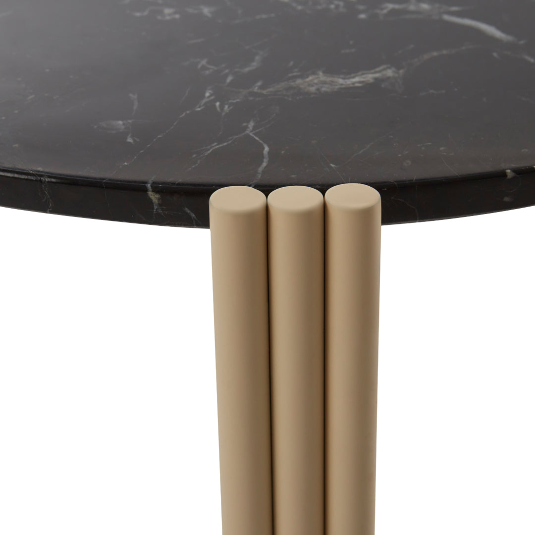 Table basse en marbre et travertin naturel avec ensemble empilable multi-pièces pour salon