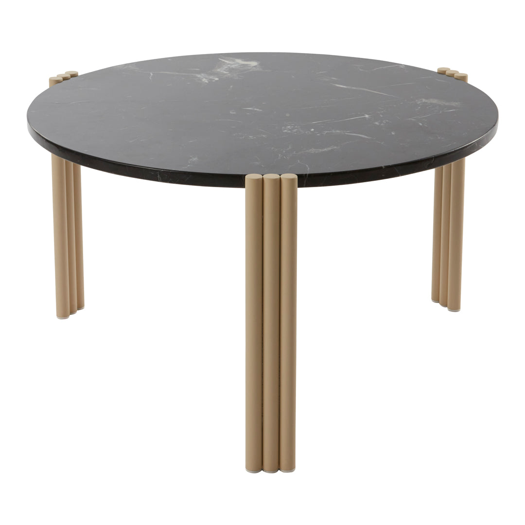 Table basse en marbre et travertin naturel avec ensemble empilable multi-pièces pour salon
