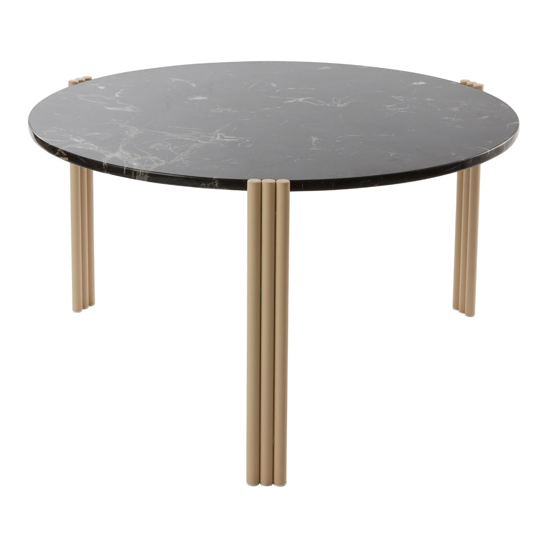 Table basse en marbre et travertin naturel avec ensemble empilable multi-pièces pour salon