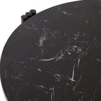 Table basse en marbre et travertin naturel avec ensemble empilable multi-pièces pour salon