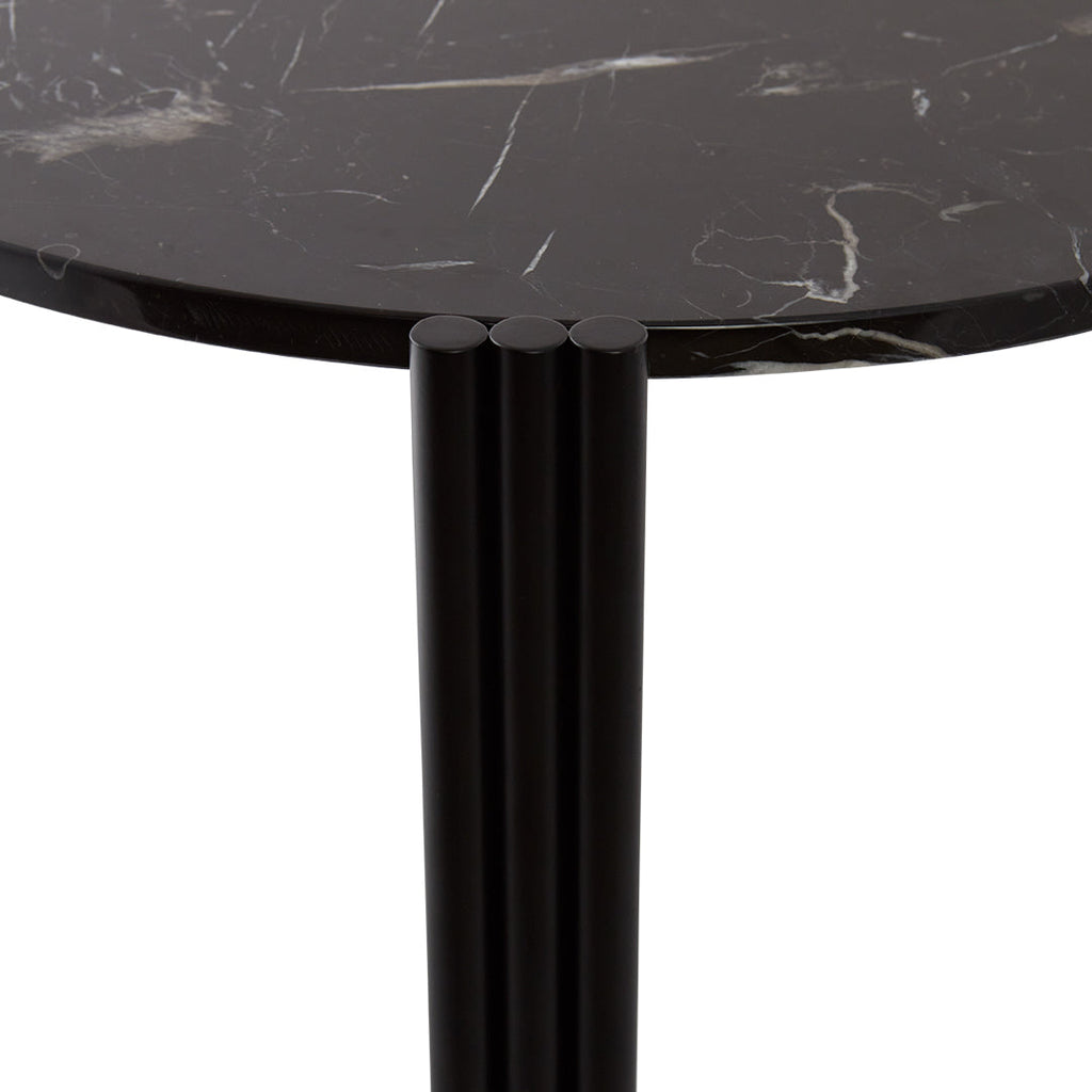 Table basse en marbre et travertin naturel avec ensemble empilable multi-pièces pour salon