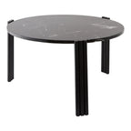 Table basse en marbre et travertin naturel avec ensemble empilable multi-pièces pour salon