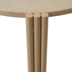 Table basse en marbre et travertin naturel avec ensemble empilable multi-pièces pour salon