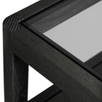 Table de chevet classique en bois massif avec barreaux inspirés des broches et tiroir unique pour chambre à coucher