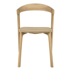 Chaise de salle à manger scandinave en chêne massif, aspect léger, avec coussin optionnel pour la salle à manger