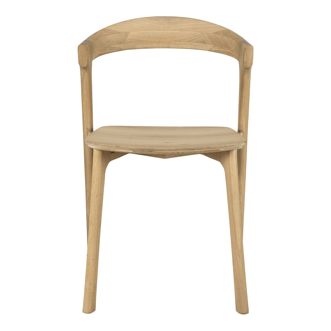 Chaise de salle à manger scandinave en chêne massif, aspect léger, avec coussin optionnel pour la salle à manger