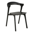 Chaise de salle à manger scandinave en chêne massif, aspect léger, avec coussin optionnel pour la salle à manger