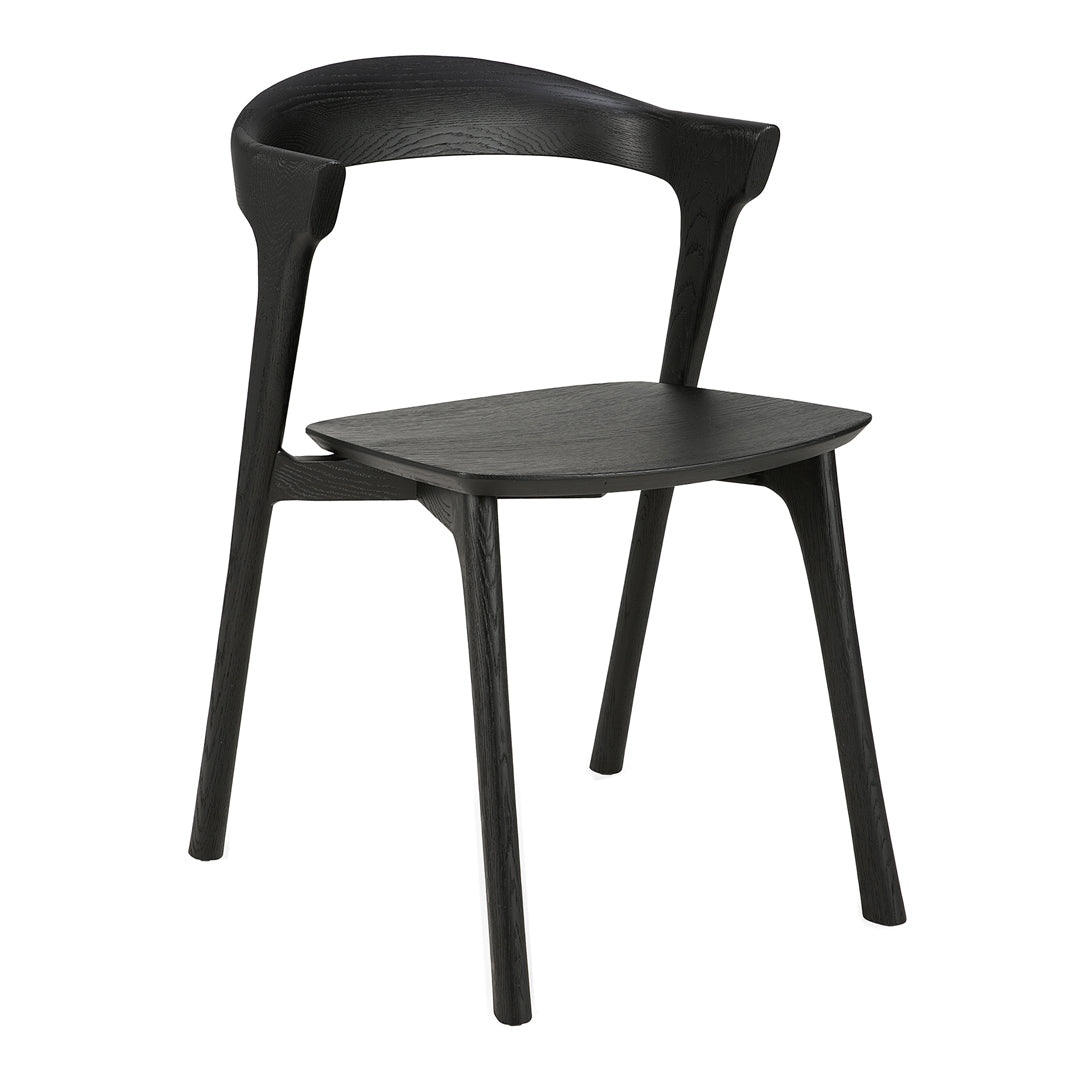 Chaise de salle à manger scandinave en chêne massif, aspect léger, avec coussin optionnel pour la salle à manger