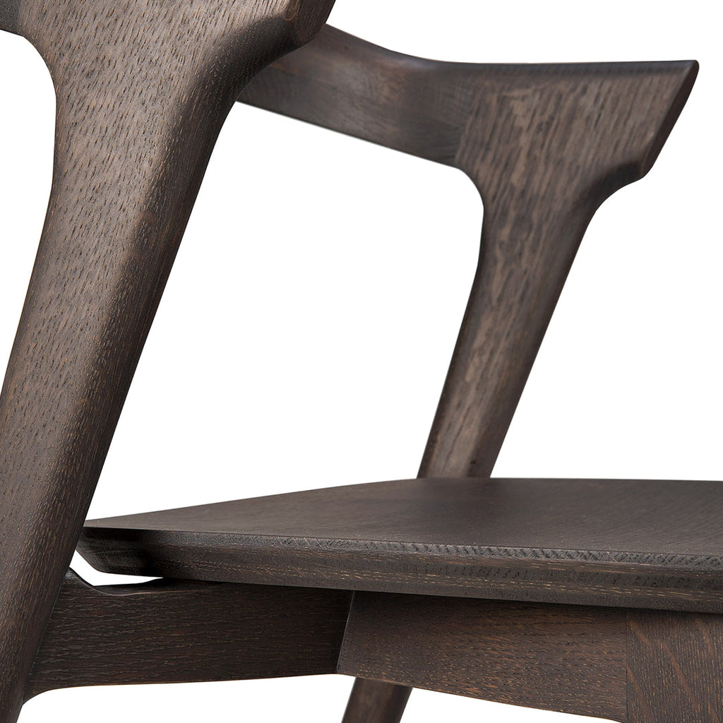 Chaise de salle à manger scandinave en chêne massif, aspect léger, avec coussin optionnel pour la salle à manger